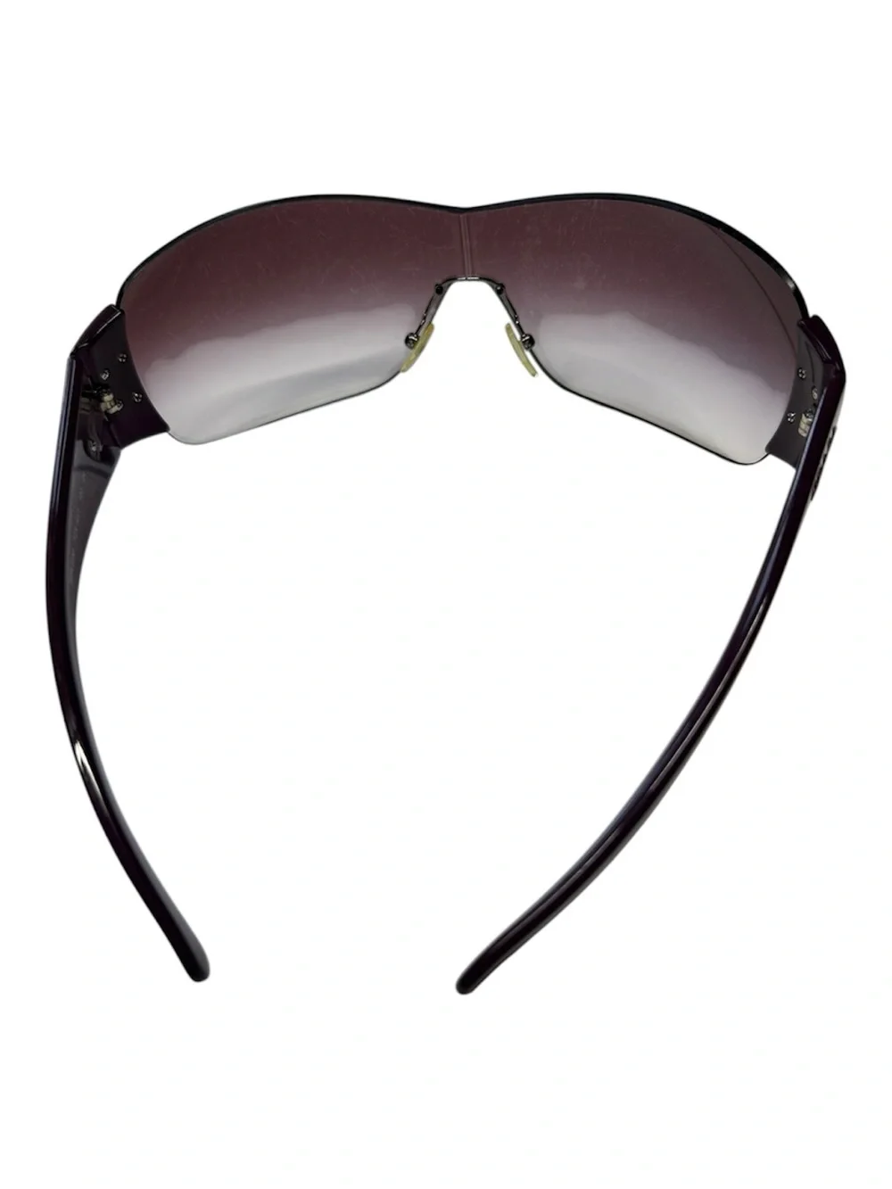 Prada Women’s Rimless Shield Sunglasses - Purple Gradient Lenses (READ)